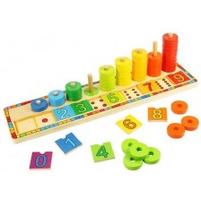 Детска дървена игра Bigjigs - Уча се да броя