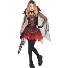 Детски карнавален костюм Amscan - Dark Vamp, 6-8 години -1