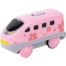 Детска играчка HaPe International - Междуградски локомотив с батерия, розов -1