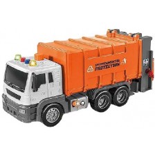 Детска играчка Raya Toys - Камион за боклук Truck Car с музика и светлини, 1:16