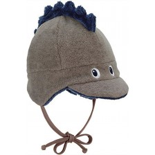 Детска зимна шапка ушанка Sterntaler - Дино, 43 cm, 5-6 месеца -1