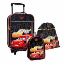 Детски комплект Колите 3 в 1 - куфар, малка раница и торба
