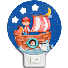 Детска нощна LED лампа Dekori - Пират -1