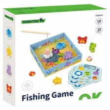 Детска дървена игра Tooky Toy - Риболов -1