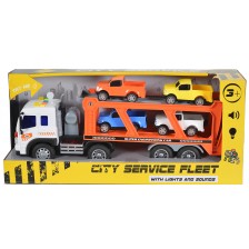Детска играчка Moni Toys - Автовоз със звук и светлина, 1:16 -1