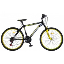 Детски велосипед Vision - Tiger 20", 21 скорости, черен-жълт -1