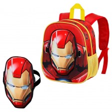 Раница за детската градина Karactermania Iron Man - Armour, 3D, с маска -1
