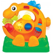 Детска играчка WinFun - Динозавър, с пускане и отскачане -1
