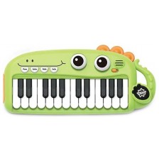 Детска играчка Zhorya Cartoon - Пиано, 24 клавиша, зелено