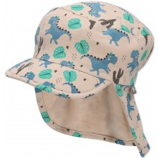 Детска лятна шапка с UV 50+ защита Sterntaler - С динозаври, 53 cm, 2-4 гoдини