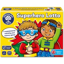 Детска образователна игра Orchard Toys - Лото Супергерои