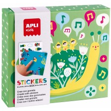 Детска игра със стикери Apli - Мъничета -1