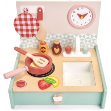Детска дървена мини кухня Tender Leaf Toys - С аксесоари