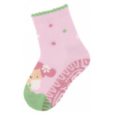 Детски чорапи със силиконова подметка Sterntaler - За момичета, 27/28 размер, 4-5 години