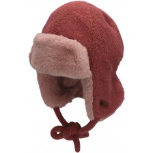 Детска шапка ушанка Sterntaler - За момичета, 51 cm, 18-24 месеца, розова -1