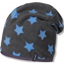 Детска поларена шапка Sterntaler - На звезди, 57 cm, над 8 години, черна -1