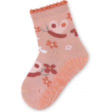 Детски чорапи със силикон Sterntaler - С пеперудки, 25/26 размер, 3-4 години