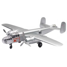Детска играчка Newray - Самолет B-25 Mitchell Red Bull, 1:72