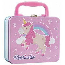 Детско метално куфарче с козметика Martinelia Little Unicorn -1