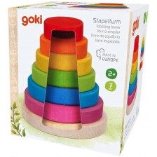 Детска игра за нанизване Goki - Кула -1