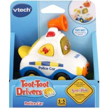 Детска играчка Vtech - Мини количка, полицейска кола с високоговорител -1