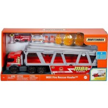 Детска играчка Matchbox - Камион автовоз Fire Rescue Hauler -1