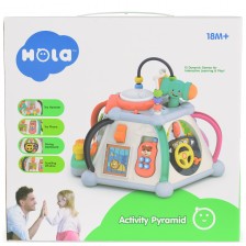 Детска играчка Hola Toys - Активен център, Пирамида -1