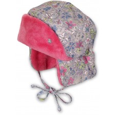 Детска зимна шапка Sterntaler - ушанка, за момичета, 45 cm, 6-9 месеца -1