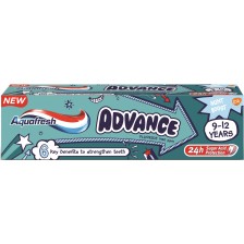 Aquafresh Детска паста за зъби Advance, 9-12 години, 75 ml -1