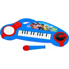 Детска играчка Lexibook - Електронно пиано Paw Patrol, с микрофон -1