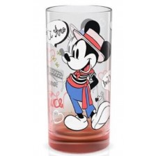 Стъклена чаша Disney Cities - Веенеция, червена, 270 ml
