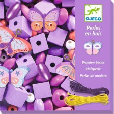 Творчески комплект Djeco - Създай бижута с пеперуди, 450 мъниста -1