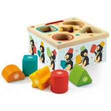 Дървена играчка за сортиране Djeco - Geo Junzo