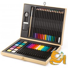 Комплект за рисуване Djeco - Color Box, 45 части -1