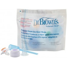 Торбички за парна стерилизация в микровълнова Dr. Brown's, 5 броя -1