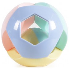 Дрънкалка топка Moni Toys, пастел -1