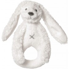 Дрънкалка Happy Horse - Зайчето Richie, бяла, 19 cm