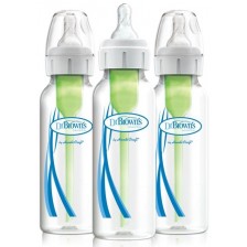 Шишета Dr. Brown's Natural Flow Options+ Narrow - 3 броя, 250 ml