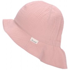 Двулицева детска шапка с UV 50+ защита Sterntaler - 43 cm, 5-6 месеца, розова -1