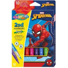 Двувърхи маркери Colorino - Marvel Spider-Man, 10 цвята -1