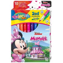 Двувърхи маркери Colorino Disney - Junior Minnie, 10 цвята