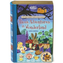 Двустранен пъзел Professor Puzzle от 252 части - Алиса в страната на чудесата -1