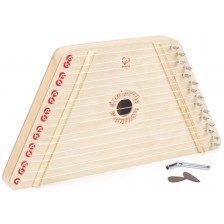 Детски музикален инструмент Hape - Дървена арфа -1