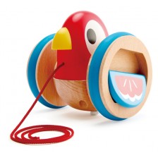 Дървена играчка за дърпане Hape - Пиленце -1