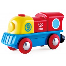 Дървена играчка Hape - Цветен локомотив