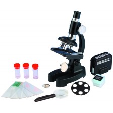 Образователен комплект Edu Toys - Микроскоп, с аксесоари -1