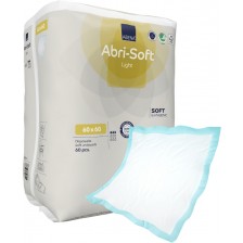 Еднократни еко подложки за преповиване / протектори за легло Abri-Soft Light, 60x60 cm, 60 броя