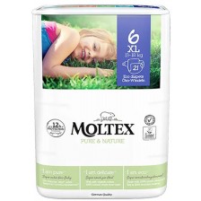 Еко пелени Moltex - XL, № 6 (16-30 kg), 21 броя