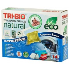 Еко таблетки за пране Tri-Bio - Baby, Sensitive, 14 броя -1