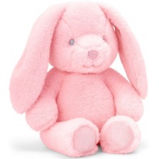 Eкологична плюшена играчка Keel Toys Keeleco - Бебе зайче, розово, 20 cm -1